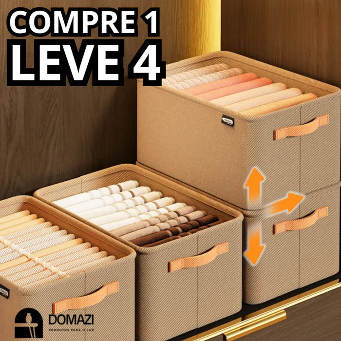 Organizador de Roupas Dobrável - COMPRE 1 LEVE 4 - SOMENTE HOJE